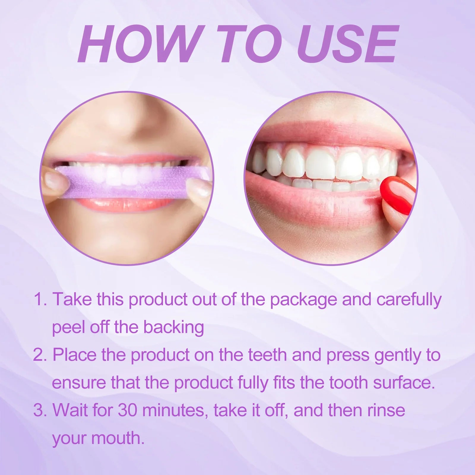 Jaysuing Purple Whitening Strips