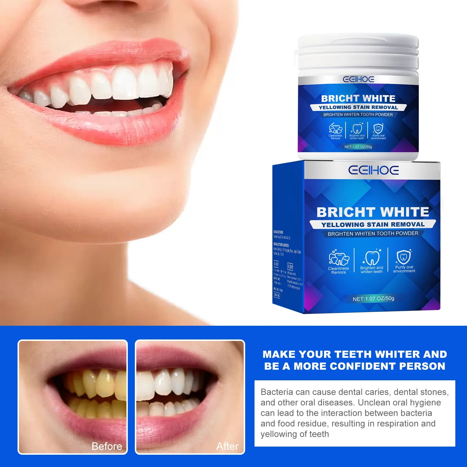 Eelhoe Whitening Tooth Powder