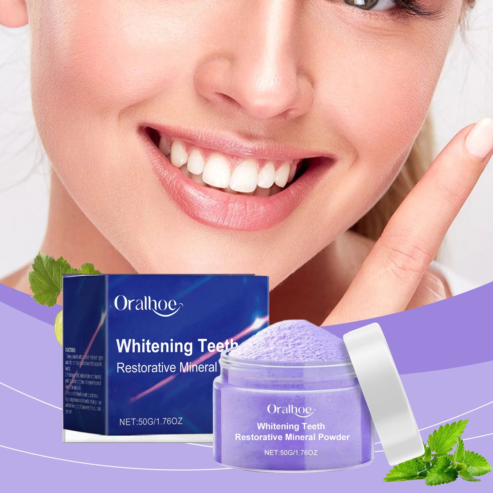 Oralhoe Purple Whitening Powder