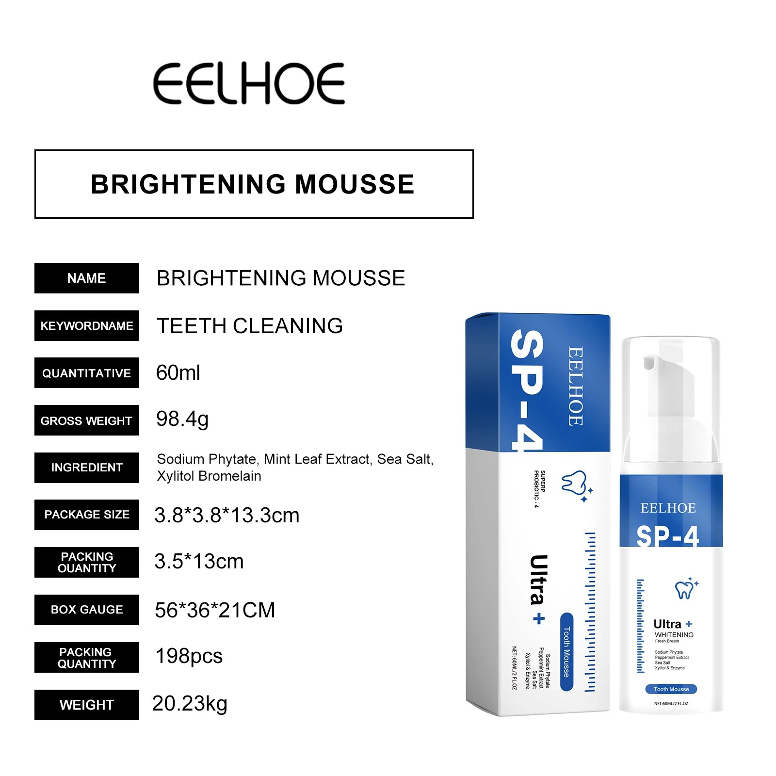 Eelhoe Teeth Mousse Cleaner