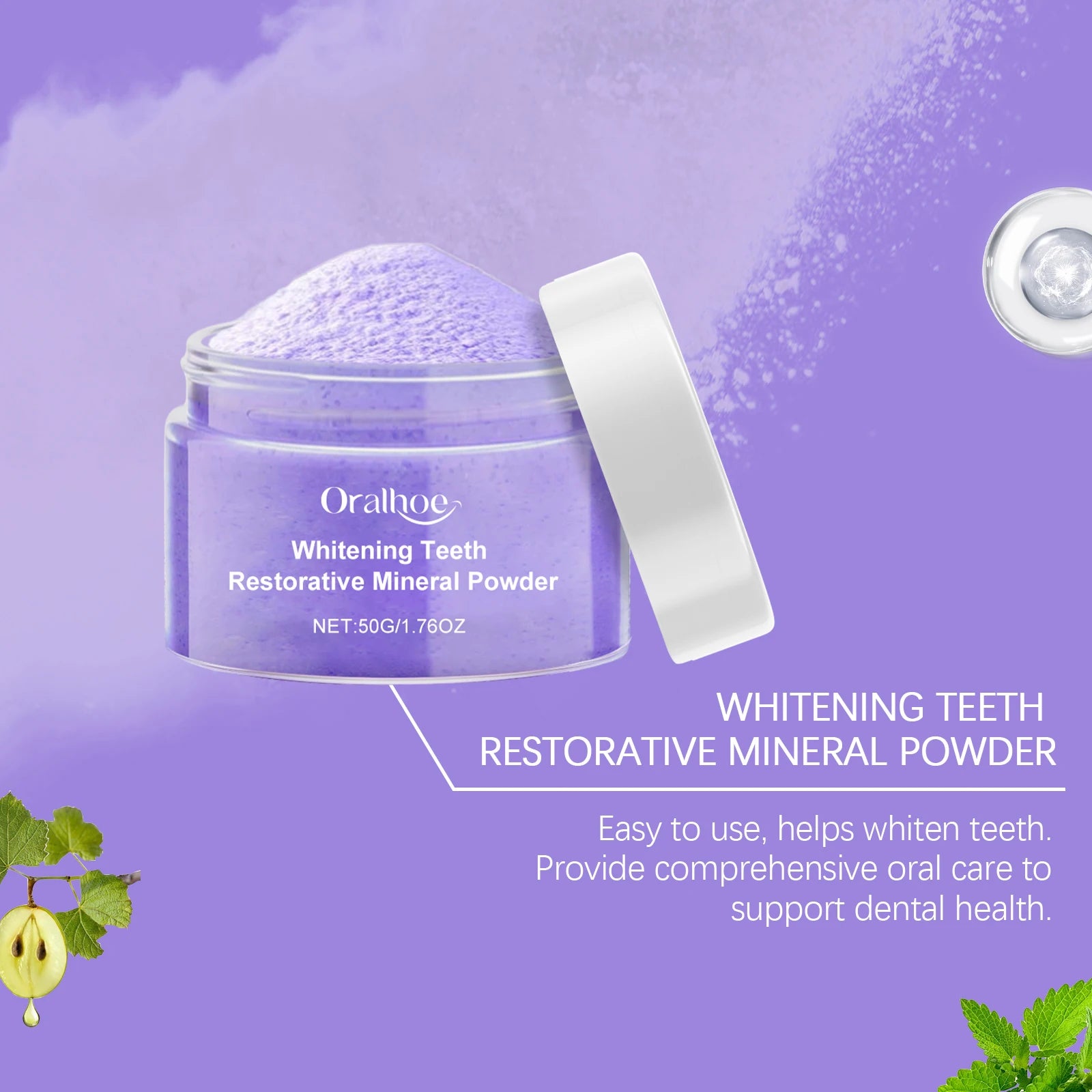 Oralhoe Purple Whitening Powder