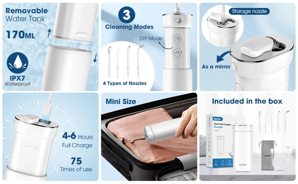 SEJOY Pick & Wash Flosser