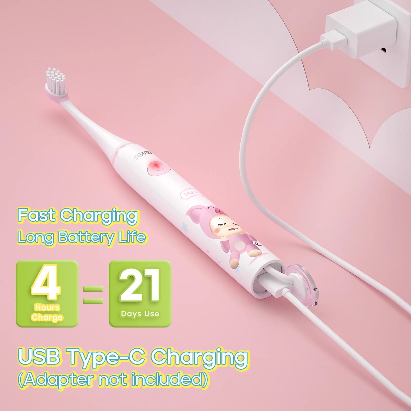SEAGO Sonic Toothbrush Kids Edition
