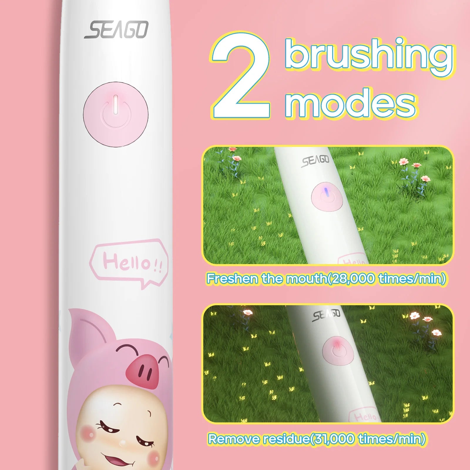 SEAGO Sonic Toothbrush Kids Edition
