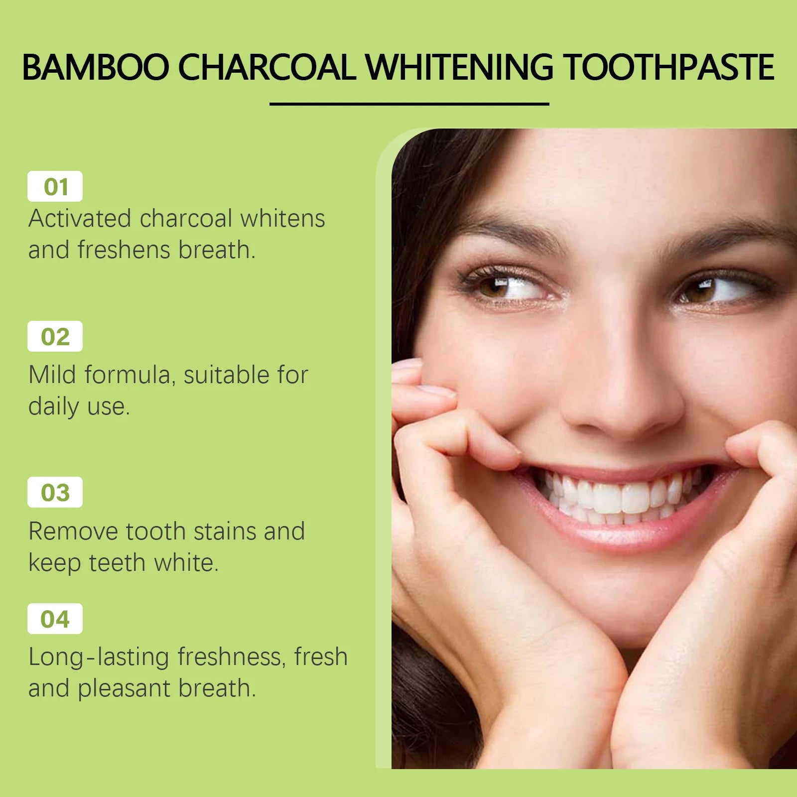 Bamboo Charcoal Whitening Toothpaste