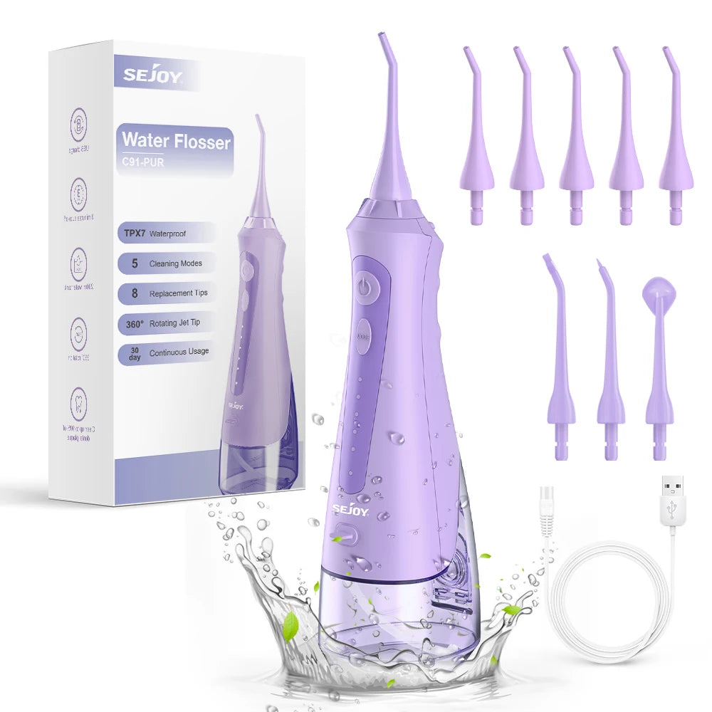 Sejoy 8-Tip Water Jet Flosser
